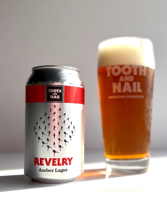 REVELRY Amber Lager, 5.6%