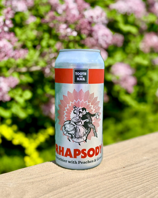 RHAPSODY Sour Brutbier with Peaches and Green Tea, 3.8%